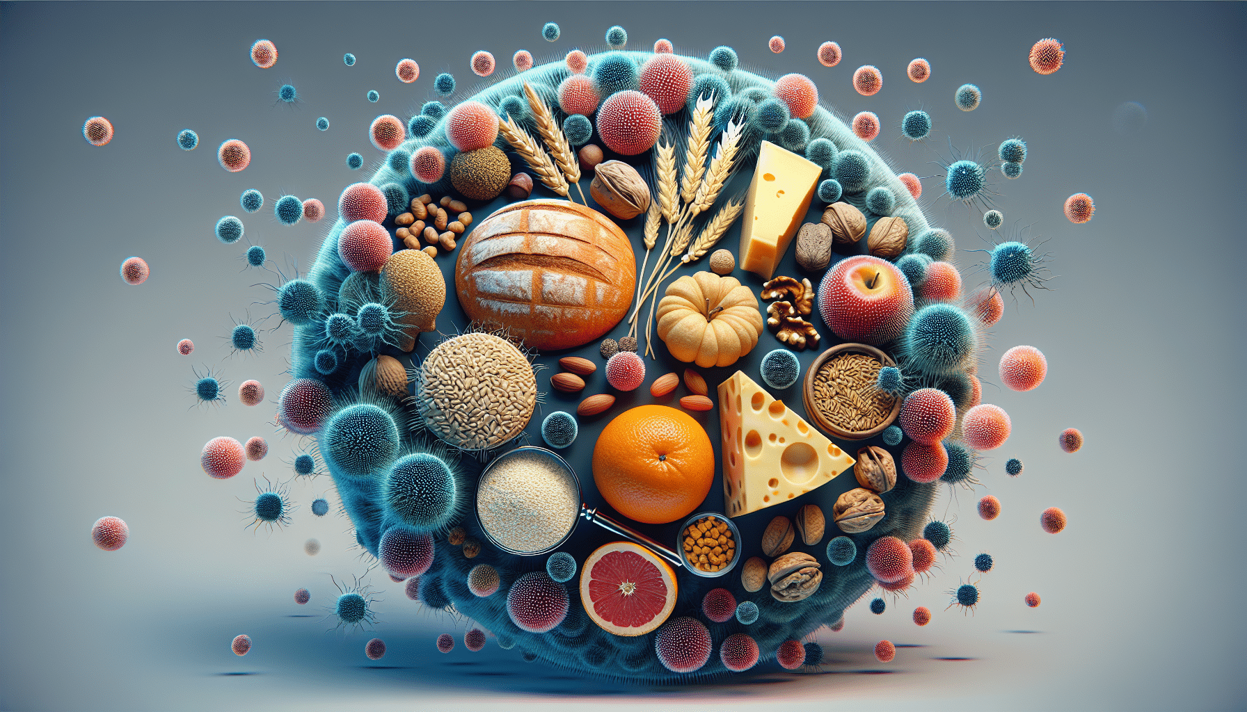 5 Common Mycotoxins Found in Food and Their Sources - Close-up of mouldy grains, nuts, and coffee beans showing contamination risks in UAE kitchens