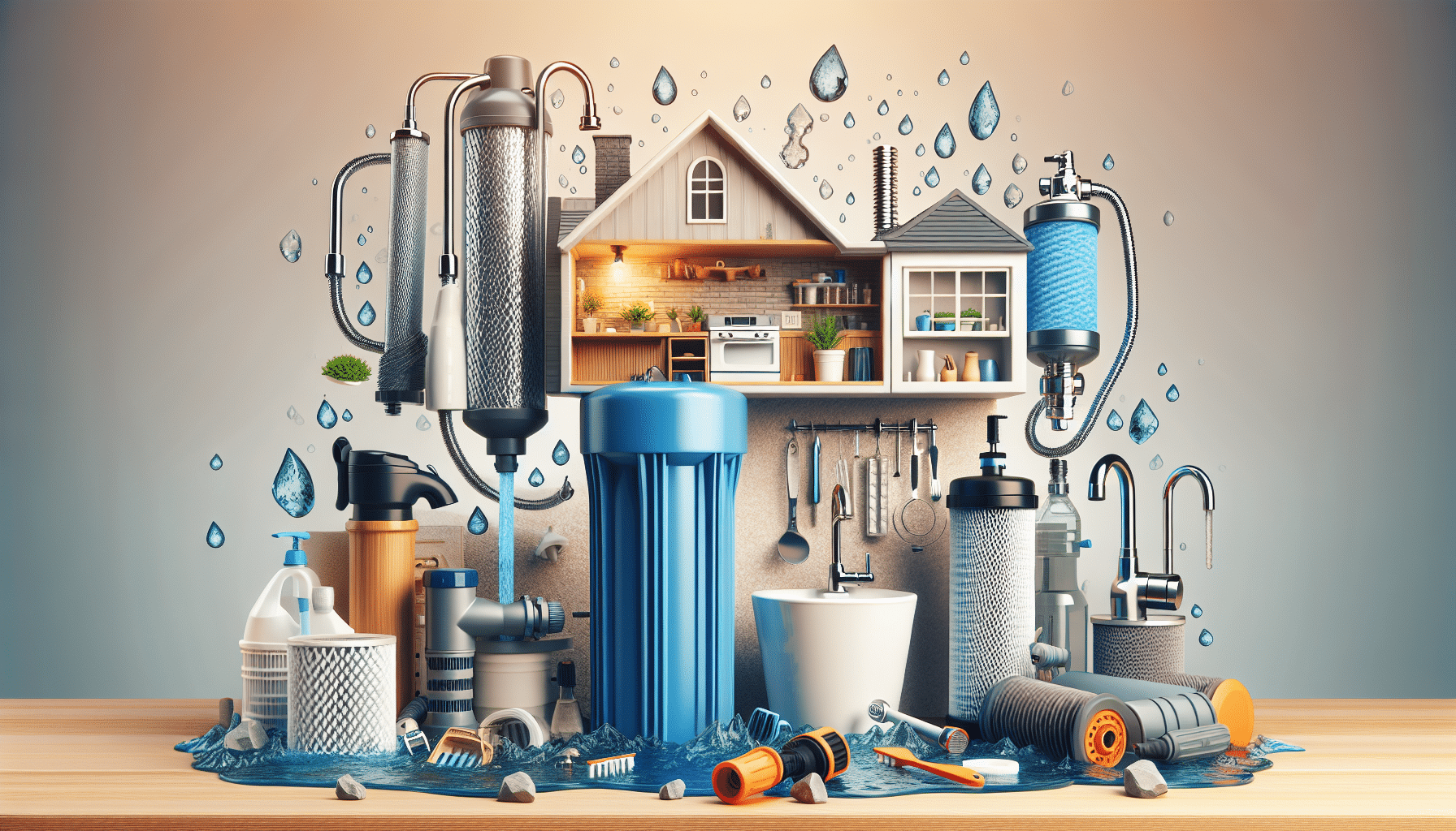 How to Choose and Maintain Point-of-Entry vs Point-of-Use Filters for Homes - Diagram comparing POE whole-house system at main line vs POU under-sink RO unit (98 characters)