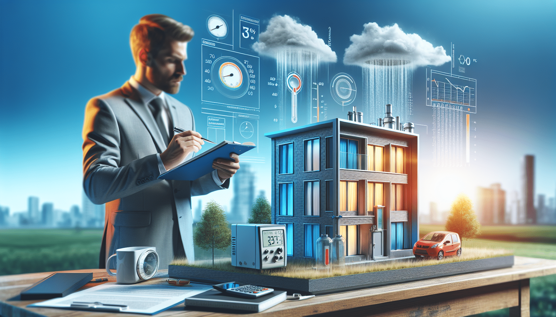 What Is a Hygrothermal Building Assessment? - Thermal imaging of wall cavity showing moisture accumulation in Dubai villa (98 characters)