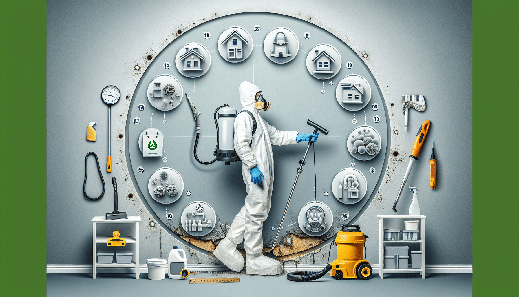 What is a Mold Remediation Protocol? - Team using thermal imaging and moisture metre during assessment in air-conditioned Sharjah apartment (112 chars)