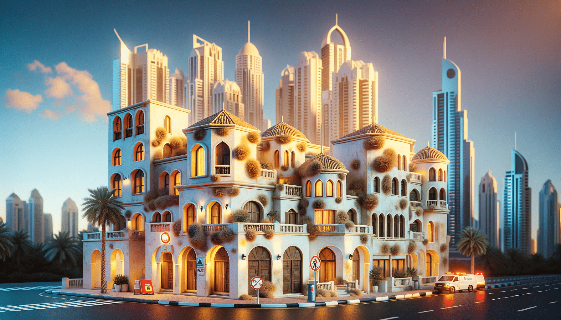 Communicating Mold Health Risks in UAE Villas Step by Step - annotated thermal image of a villa wall junction showing mould risk