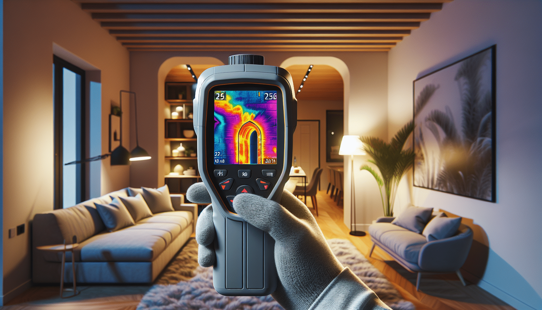 Hidden Mould Detection Methods Using Thermal Imaging in UAE Homes - thermal image showing temperature anomalies at wall-floor junction revealing condensation zones where mould grows invisibly