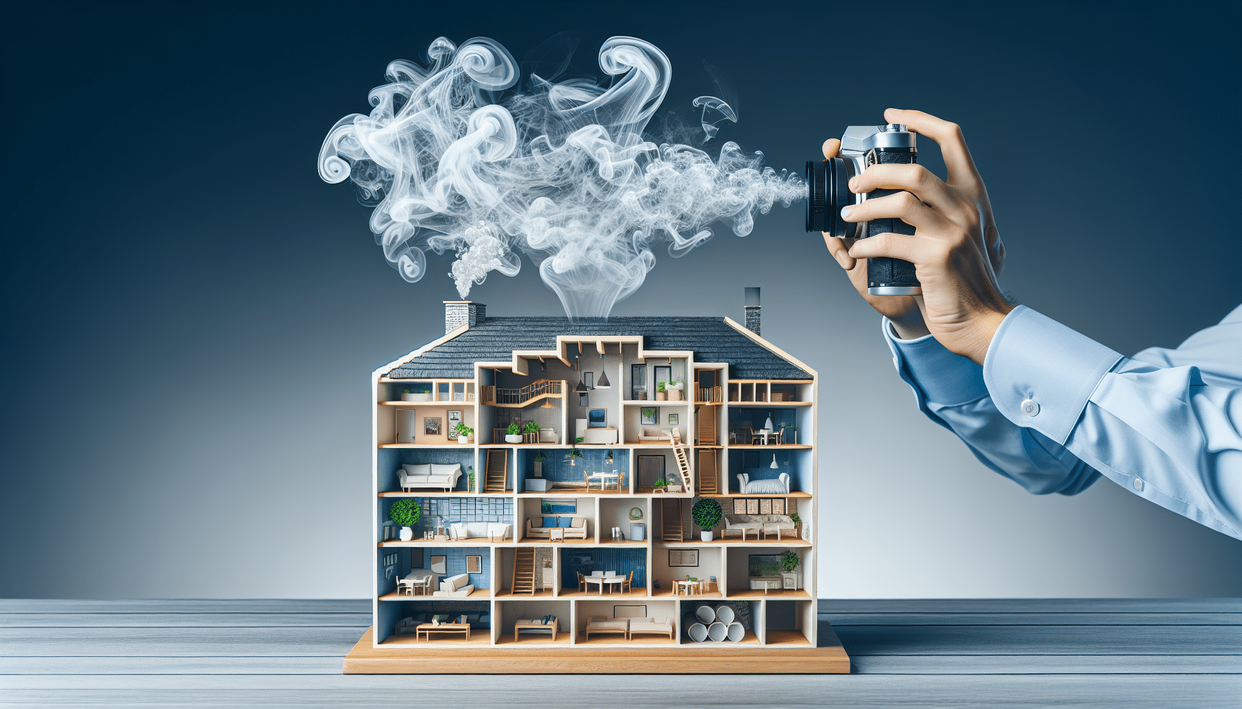 How Poor Insulation Drives VOC Off-Gassing in UAE Homes - thermal image showing roof hot spots and VOC sources