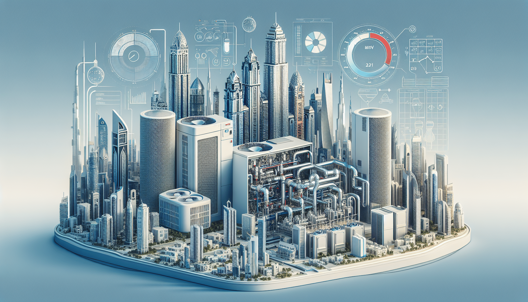 HVAC Filtration Standards and MERV Ratings Explained for Dubai Buildings - Technical diagram showing filter efficiency ratings and particle capture percentages across different MERV levels