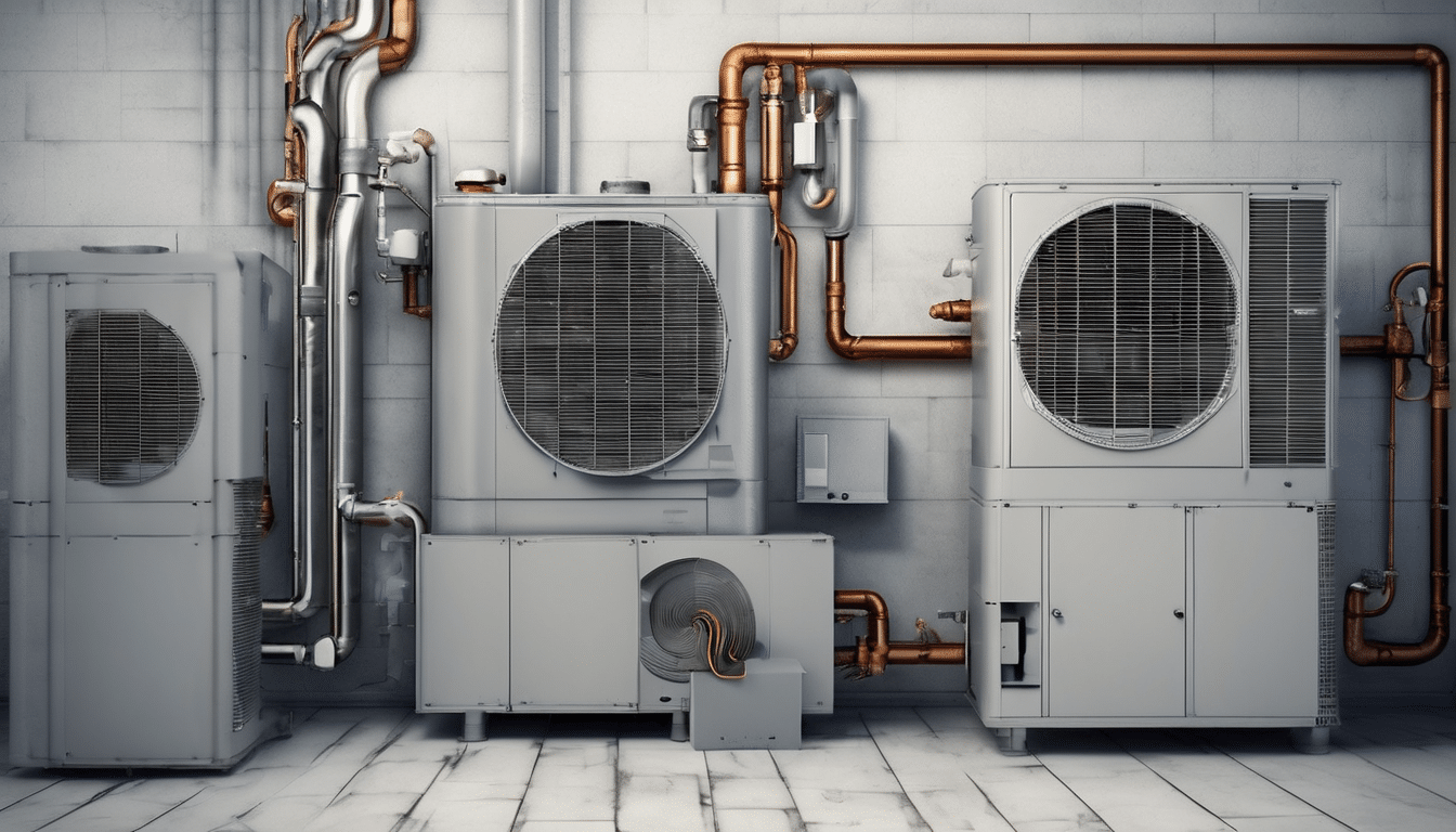 HVAC System Maintenance for Better IAQ - HVAC system with clean coils and fan blades ready for maintenance in a desert climate setting.