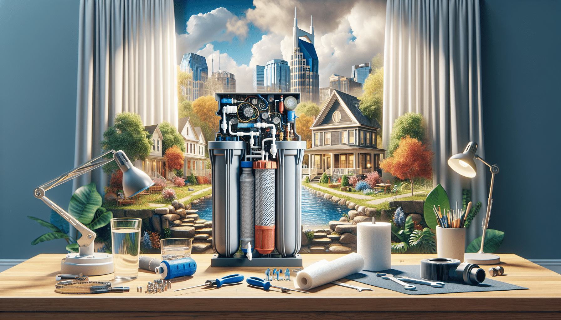 Maintenance, troubleshooting, and lifespan of home water filters in Nashville - close-up of clogged sediment filter being replaced during routine maintenance (98 characters)