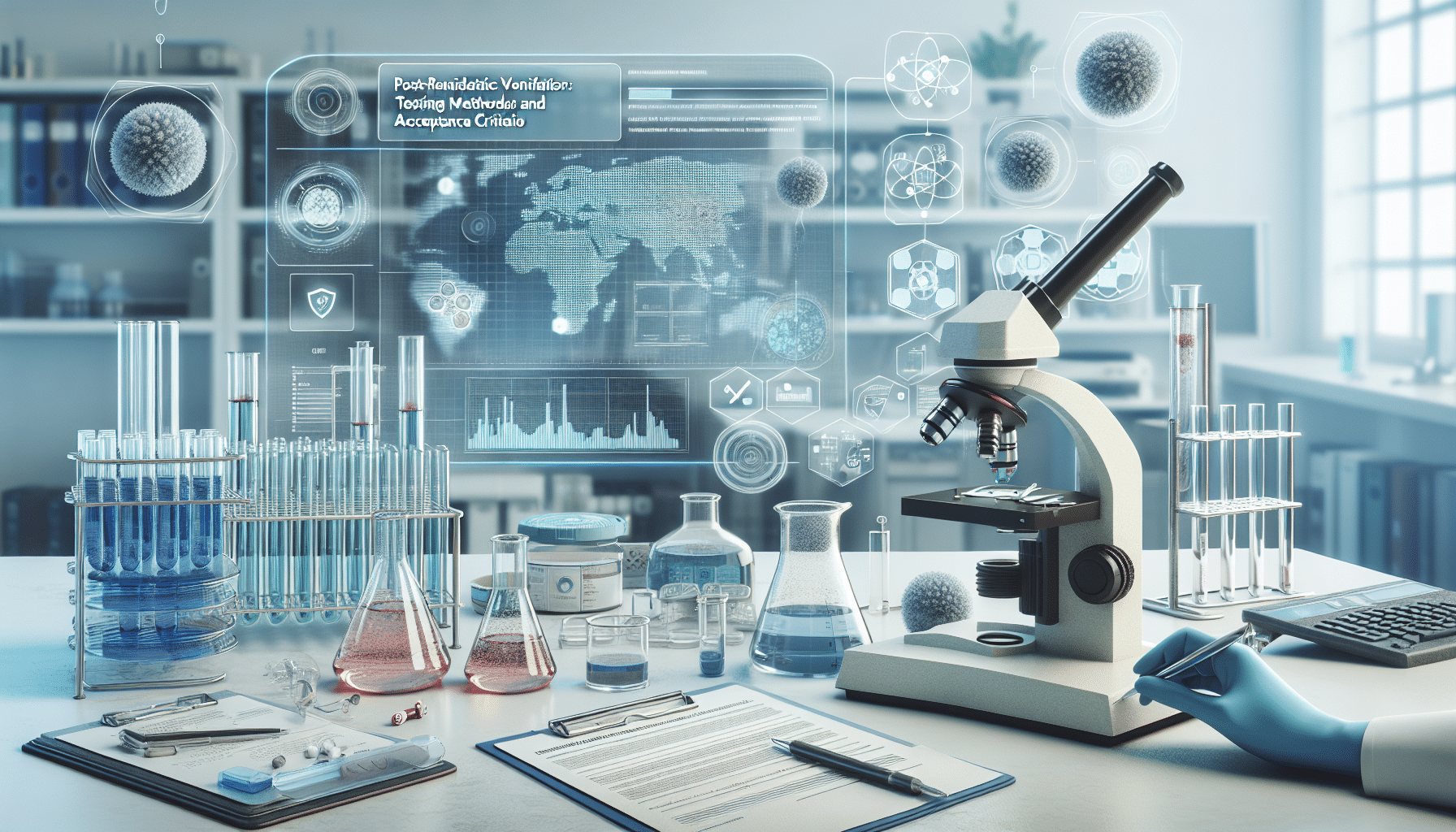 Post-Remediation Verification: Testing Methods and Acceptance Criteria - Lab analysis of air samples confirming normal spore levels in Dubai villa post-remediation (112 chars)