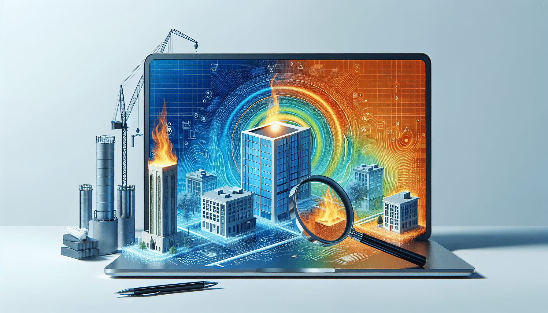 What is thermal bridging analysis? - infrared image showing a thermal bridge at a balcony‑to‑wall junction