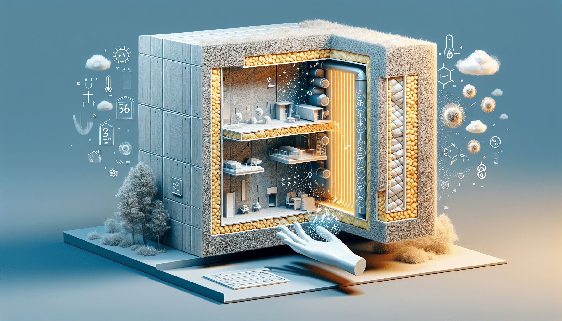 Insulation Hidden Iaq Risks - Thermal Bridging Through Insulation: Hidden IAQ Risks - infrared image showing cold spots at...