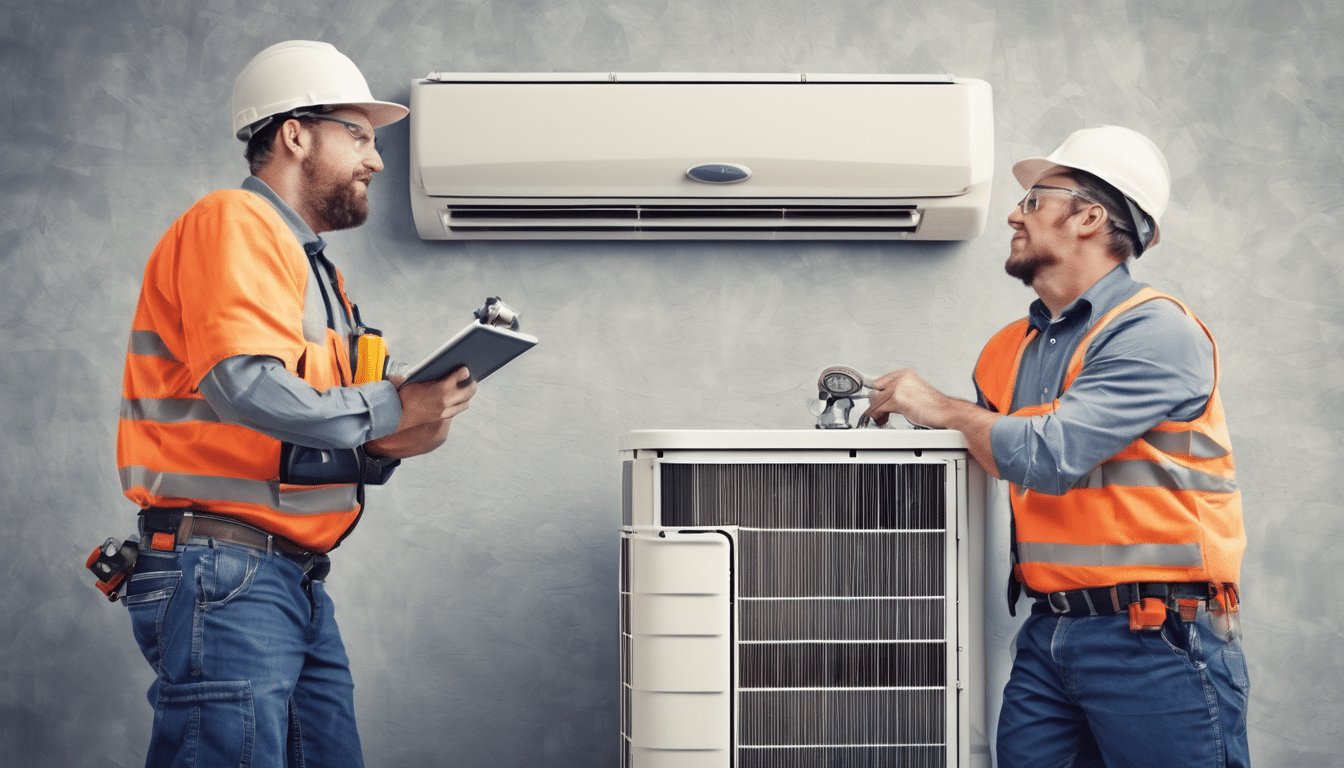 HVAC Maintenance Tips for Reducing Energy Consumption - Professional HVAC technician performing maintenance on an air conditioning unit.