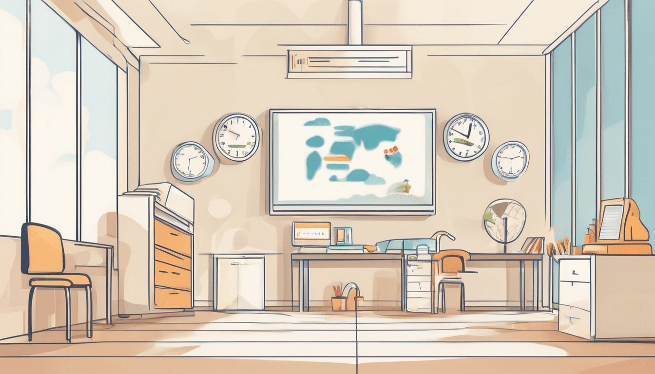 Air Quality Monitoring for Dubai Schools and Nurseries - professional sensor installation in classroom