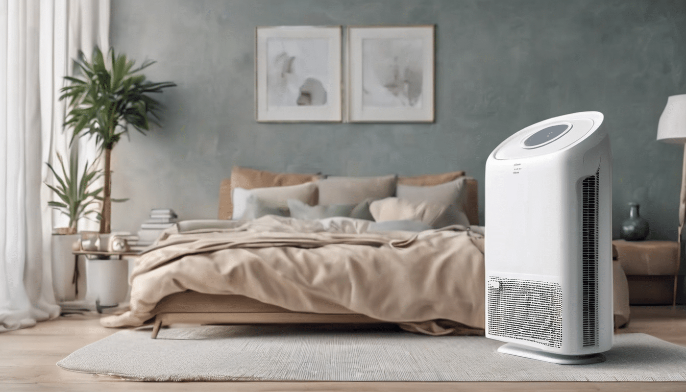 Best Air Purifiers for Better Sleep in Dubai Homes - modern air purifier in Dubai bedroom setting