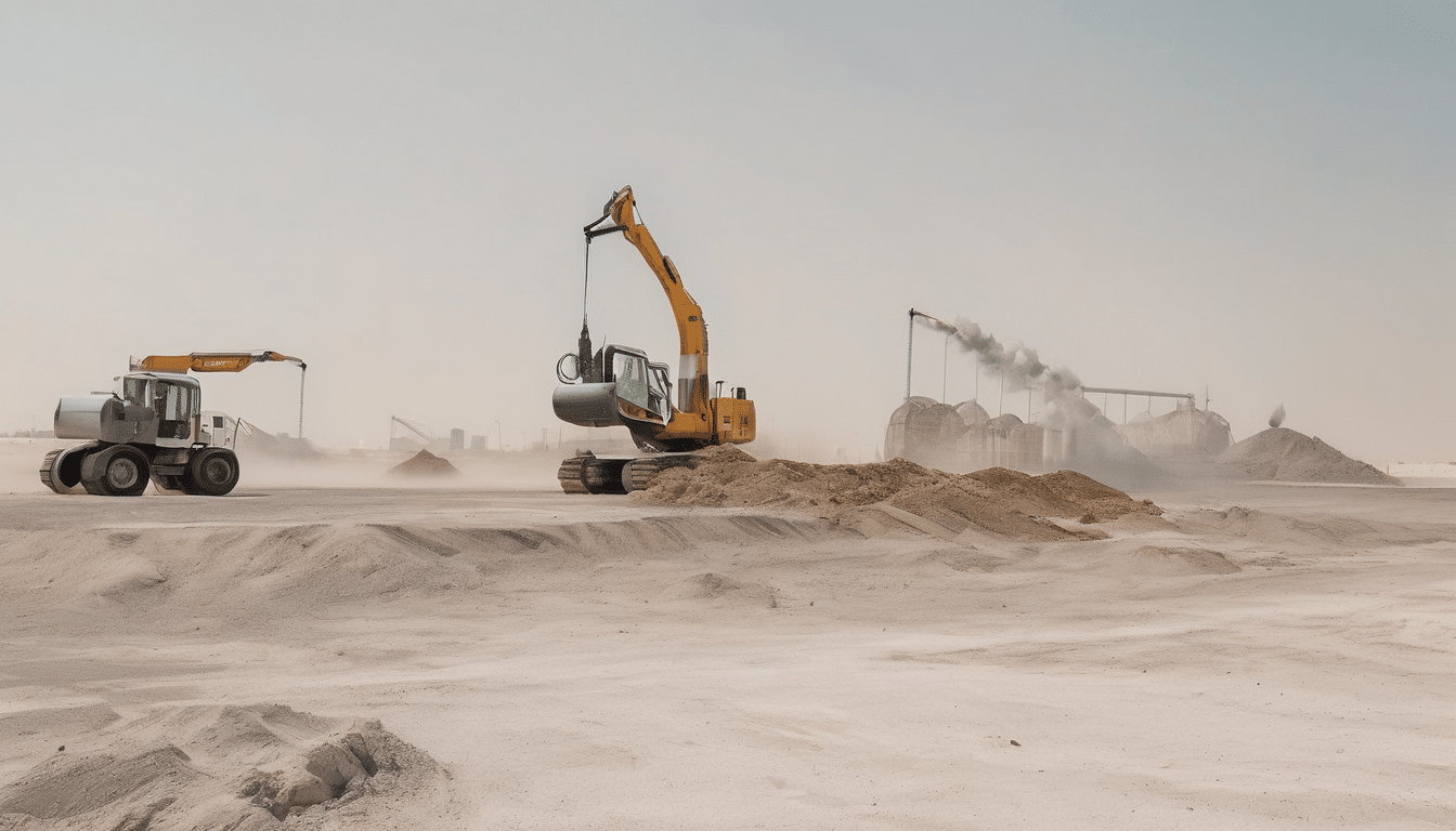 Dubai Industrial Site Soil Remediation Methods - expert technicians conducting soil sampling and analysis