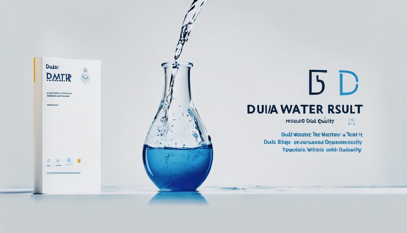 Dubai Tap Water Quality Test Results Analysis - Laboratory technician testing water samples