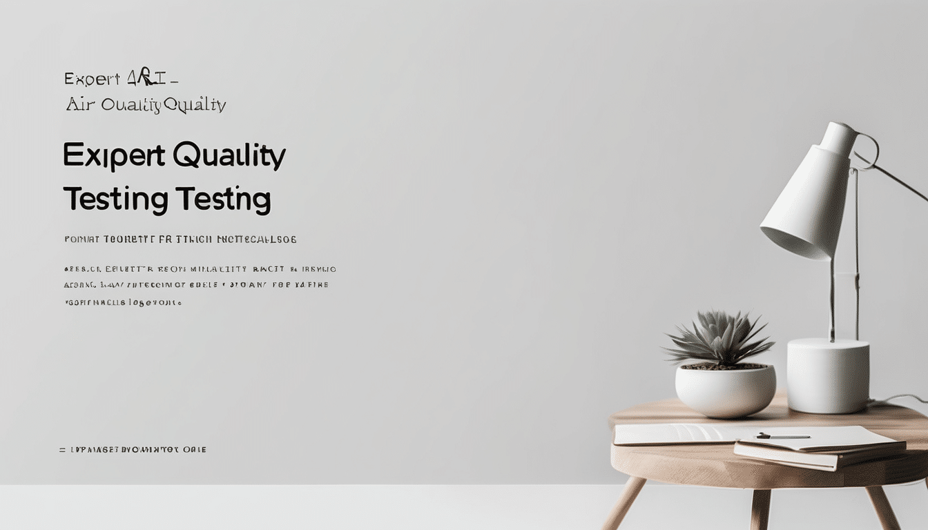 Expert Air Quality Testing - professional conducting indoor air assessment with monitoring equipment