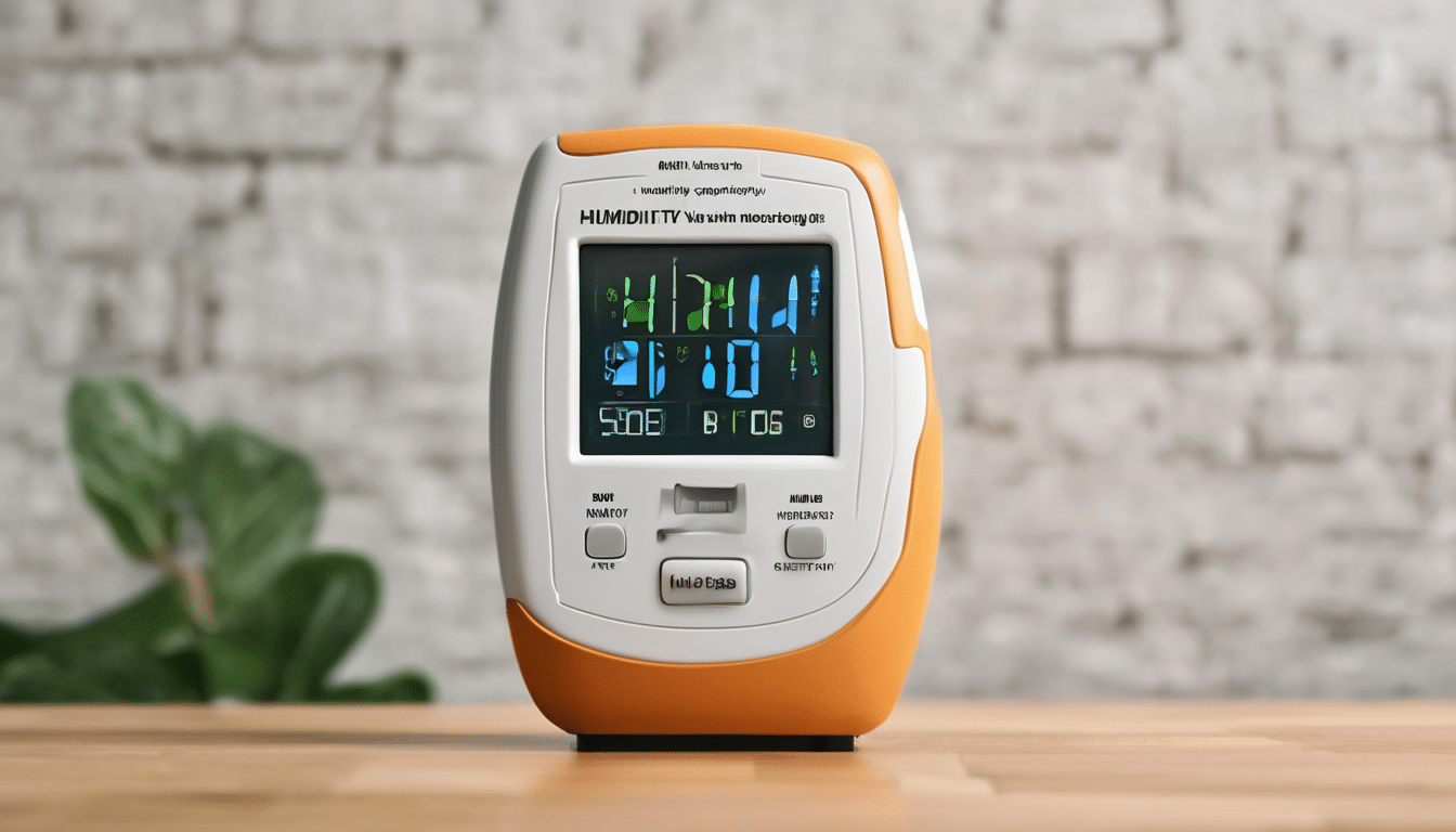 Humidity Meters for Indoor Air Quality Monitoring - digital hygrometer displaying optimal humidity levels in Dubai home environment