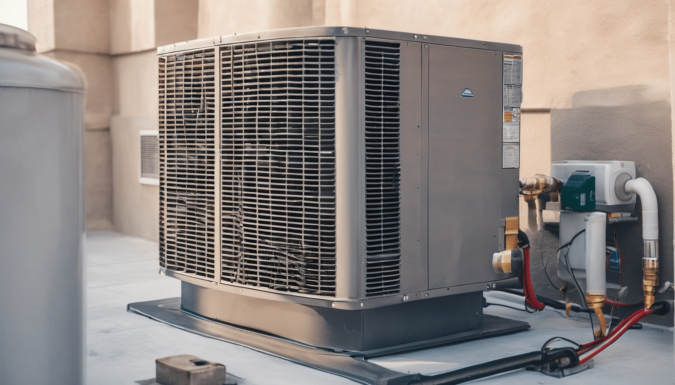 HVAC System Maintenance for Dubai Air Quality - technician servicing AC unit