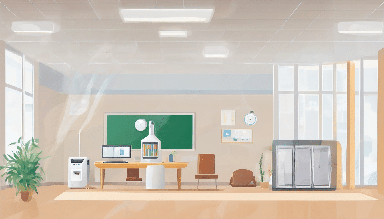 Indoor Air Quality Monitoring Equipment for UAE Schools - advanced sensors in classroom environment