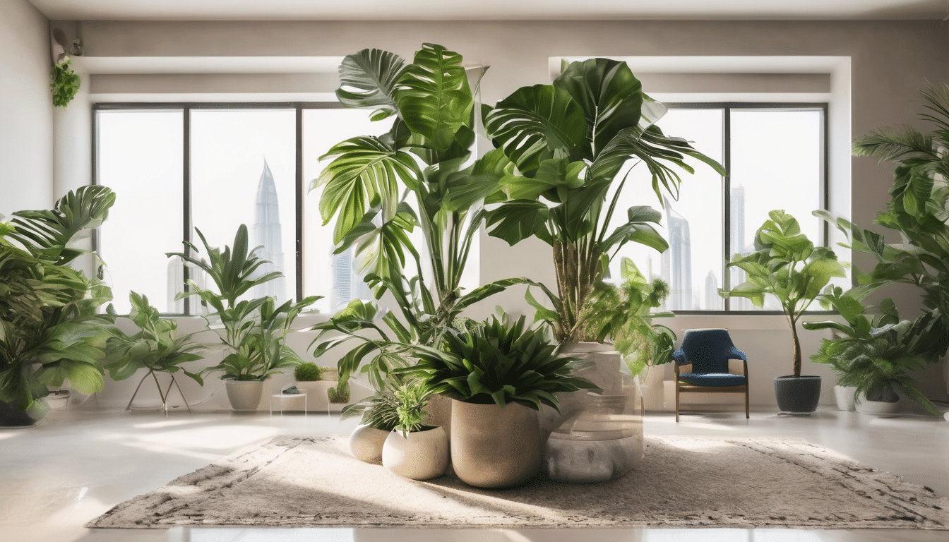 Indoor Plants That Improve Dubai Air Quality - areca palm and snake plant placement