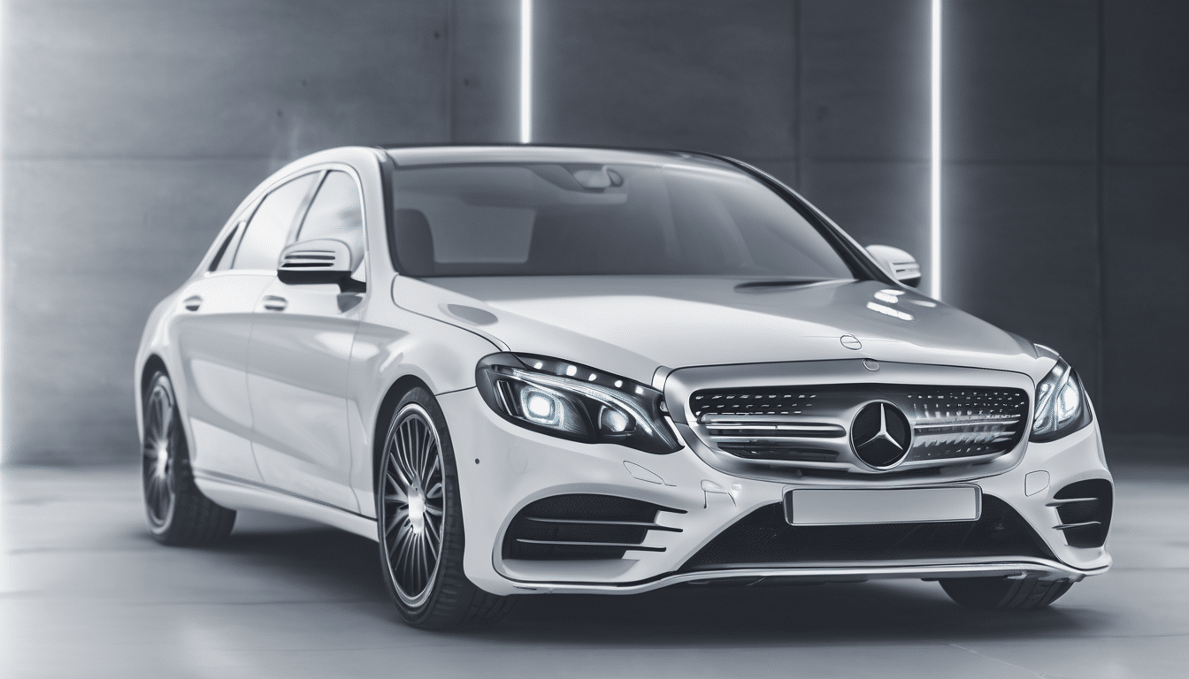 Mercedes AC System Disinfection and Sanitisation - professional technician treating vehicle air conditioning system