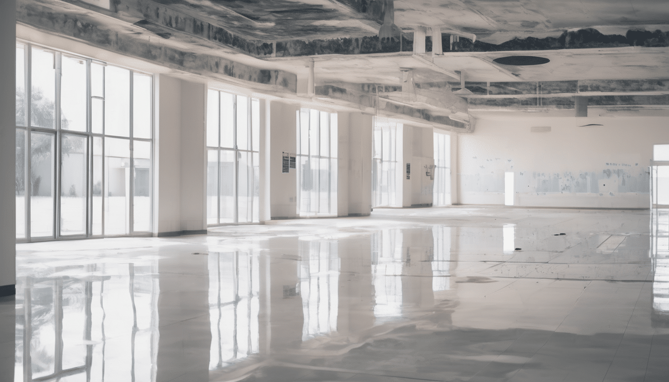 Mold Prevention Strategies in UAE School Buildings - thermal imaging inspection of classroom wall showing moisture patterns