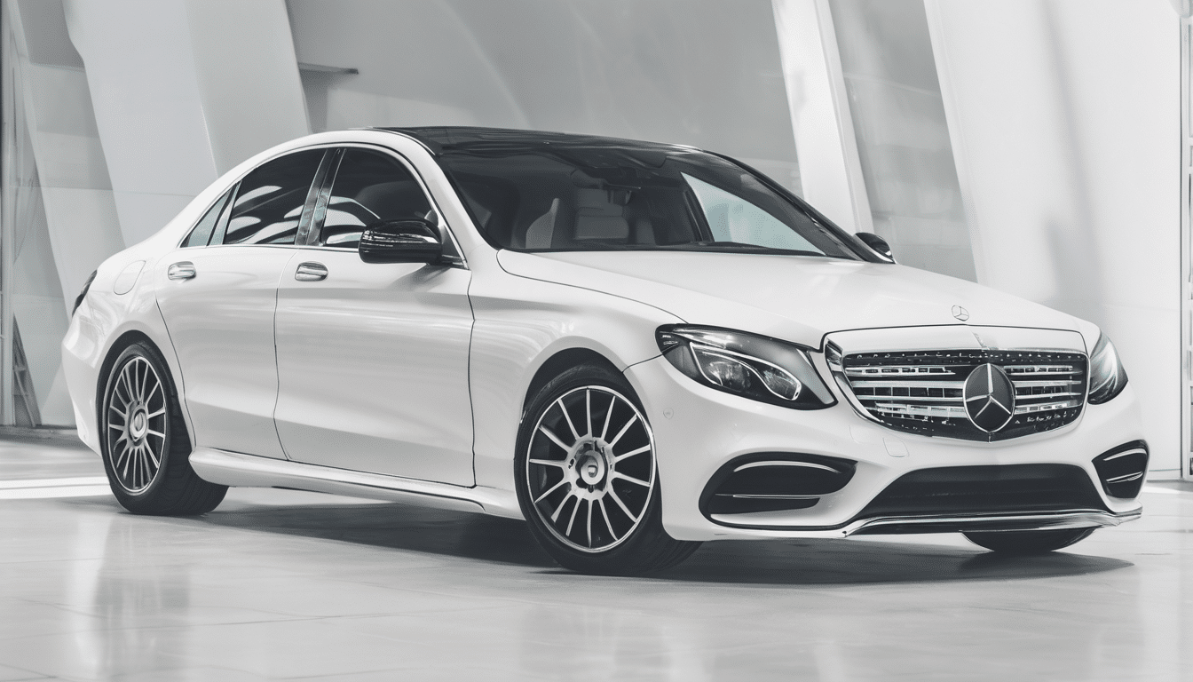 Preventative AC Maintenance for Mercedes Vehicles - technician inspecting luxury car air conditioning system