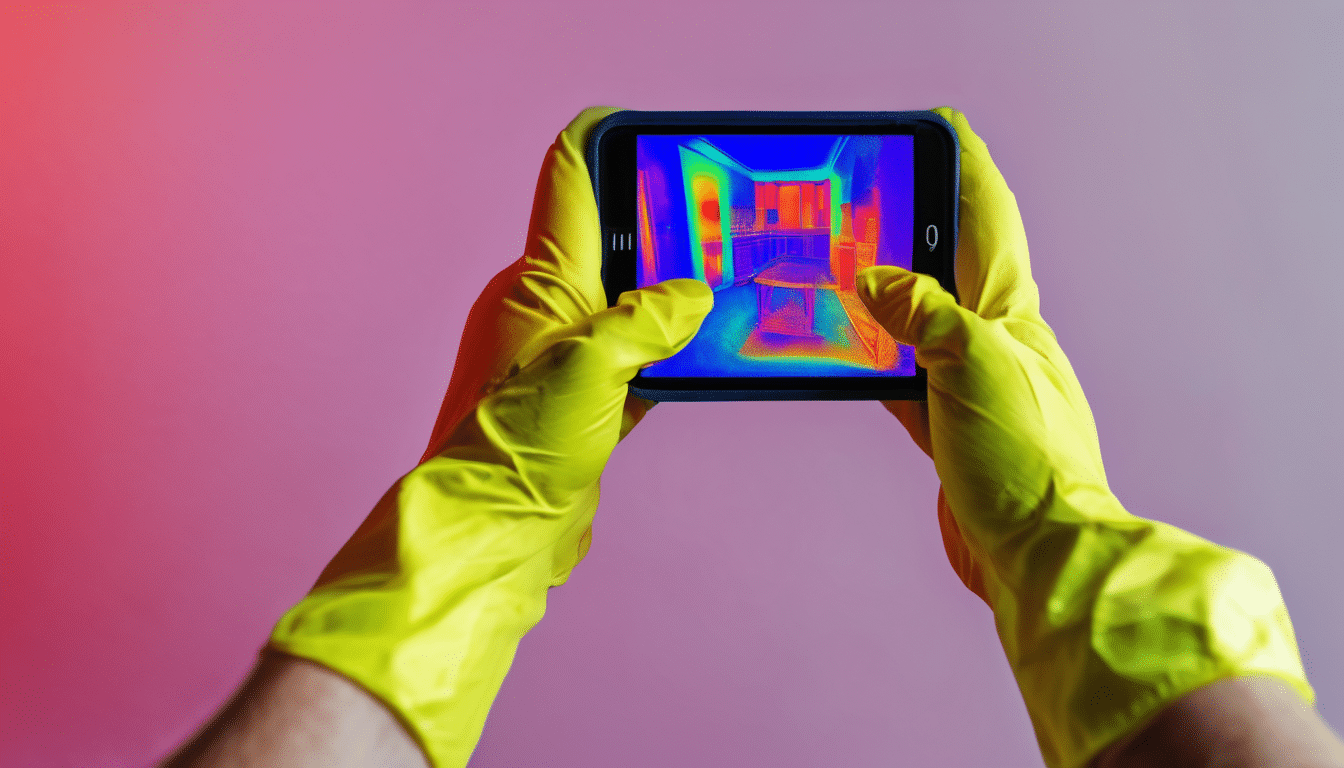 How to Use Thermal Imaging for Mold Detection - professional thermal camera scanning wall